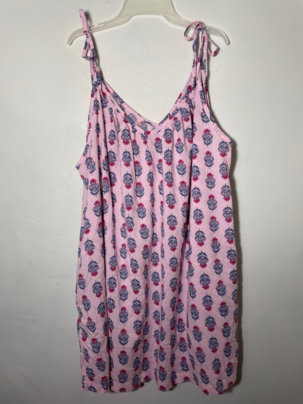 OLD Navy Sleeveless Tie-Shoulder Block Print Swing Mini Dress XXL - Picture 7 of 13
